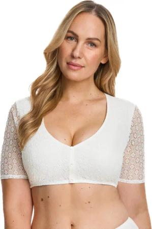 Susa Dirndlbluse Dirndlbluse Halbarm Wiesn-Zauber (Stück,