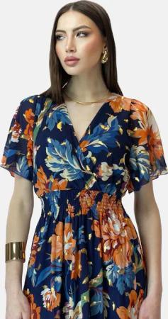 Elara Sommerkleid Elara Damen Sommerblumenkleid (1-tlg)
