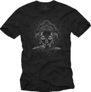 MAKAYA Print-Shirt Buddha Motiv Yoga T-Shirt