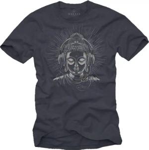 MAKAYA Print-Shirt Buddha Motiv Yoga T-Shirt