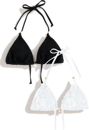 Next Triangel-Bikini-Top Gesmokte Triangel-Bikinioberteile, 2er-Pack (2-St)
