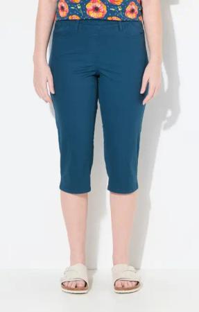 Ulla Popken Jeggings Caprihose Saumschlitze Gürtelschlaufen