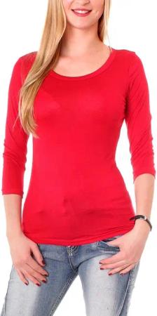 Muse Rundhalsshirt Basic T-Shirt Halbarm Skinny