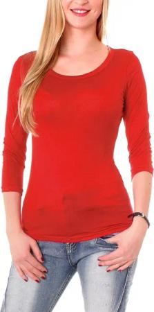 Muse Rundhalsshirt Basic T-Shirt Halbarm Skinny