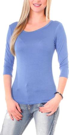 Muse Rundhalsshirt Basic T-Shirt Halbarm Skinny