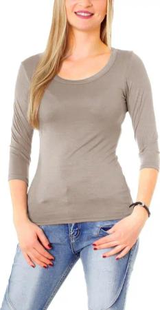 Muse Rundhalsshirt Basic T-Shirt Halbarm Skinny
