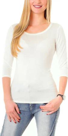 Muse Rundhalsshirt Basic T-Shirt Halbarm Skinny