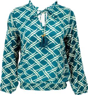 Guru-Shop Longbluse Schlupfpbluse Boho chic, luftige