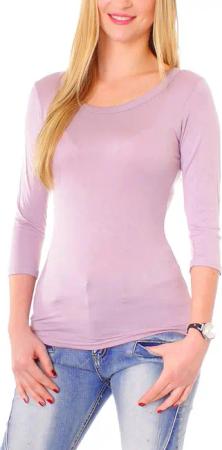 Muse Rundhalsshirt Basic T-Shirt Halbarm Skinny