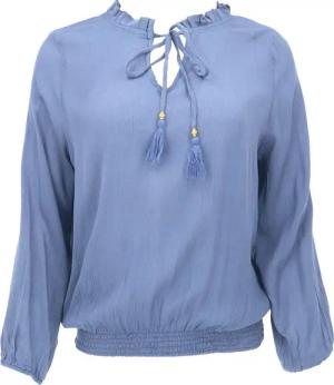 Guru-Shop Longbluse Schlupfpbluse Boho chic, luftige