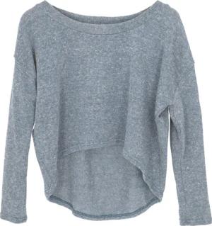 Guru-Shop Longsleeve Kurzer Pullover, Boho Feinstrick