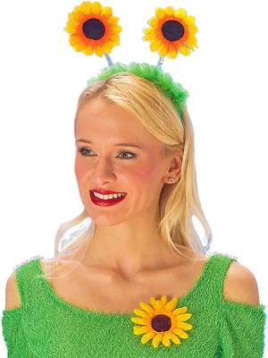 Das Kostümland Haarreif Sonnenblumen Haarschmuck -