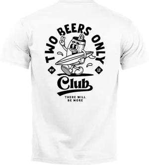 Neverless Print-Shirt Backprint T-Shirt Herren Bier