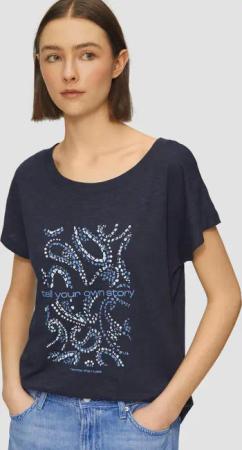s.Oliver Shirttop T-Shirt im Relaxed Fit