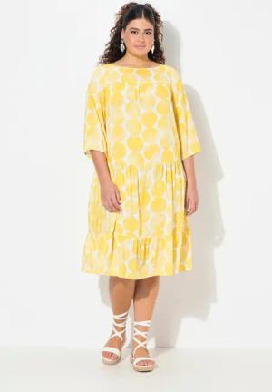 Ulla Popken Jerseykleid Kleis Kreise A-Linie