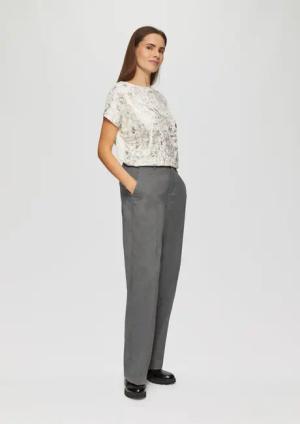 s.Oliver Stoffhose Stoffhose mit Wide Leg