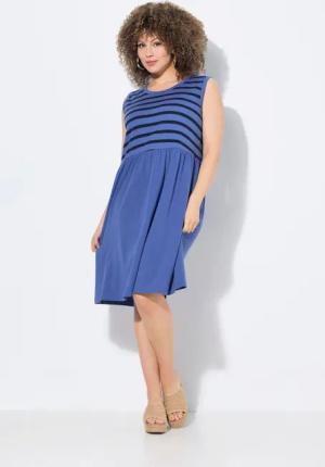 Ulla Popken Jerseykleid Kleid Rippjersey A-Linie