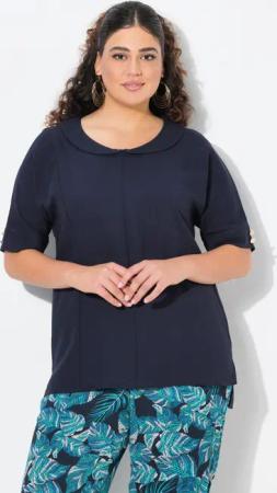 Ulla Popken Tunika Bluse Leinenoptik Oversized