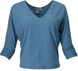 Guru-Shop Longsleeve Einfarbiges Basic Fledermaus Shirt,..