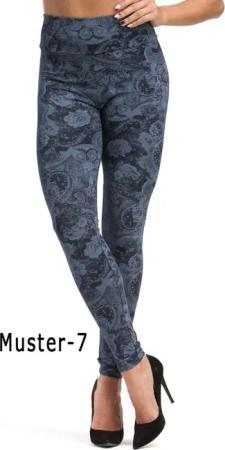F&K-Mode Leggings Damen Leggings lang hoher