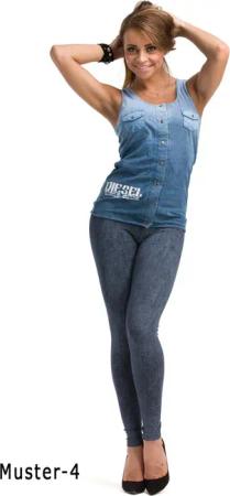 F&K-Mode Leggings Damen Leggings lang hoher