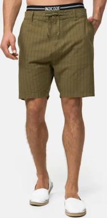 Indicode Chinoshorts Giwgros gestreift, aus einem