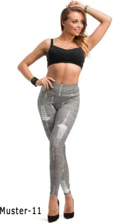 F&K-Mode Leggings Damen Leggings lang hoher