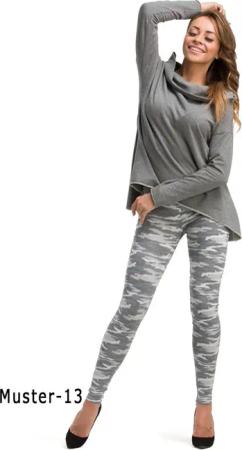 F&K-Mode Leggings Damen Leggings lang hoher