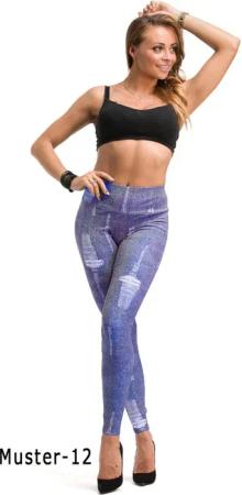 F&K-Mode Leggings Damen Leggings lang hoher
