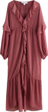 Next Maxikleid Gerüschtes Maxikleid mit langen