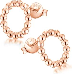 Materia Paar Ohrstecker Damen Ohrstecker Rosegold