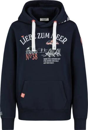 Eight2Nine Kapuzenpullover Damen Hoodie mit Küstenprint