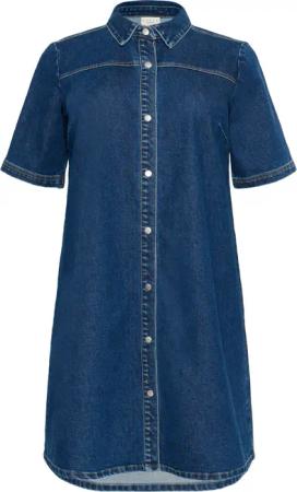 KAFFE Curve Jeanskleid Denimkleid KCsandria Große