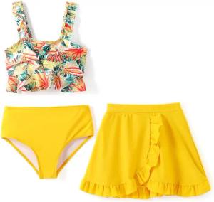 YI Bustier-Bikini Mädchen Bikini Badeanzüge Set,3-teiliges