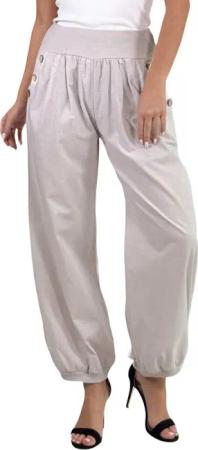 Mississhop Haremshose Damen Baumwolle Aladinhose Unifarbe