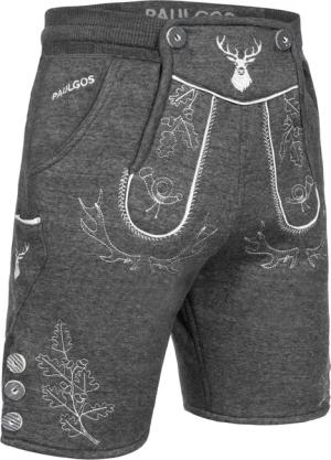 PAULGOS Trachtenhose Herren Jogginghose Design Lederhose