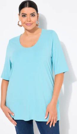 Ulla Popken T-Shirt T-Shirt vorne doppellagig