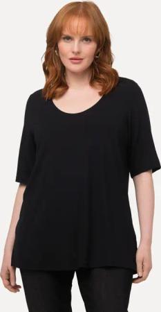 Ulla Popken T-Shirt T-Shirt vorne doppellagig