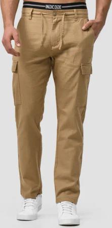 Indicode Leinenhose Leonardo mit aufgesetzten Taschen