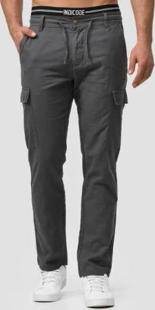 Indicode Leinenhose Leonardo mit aufgesetzten Taschen