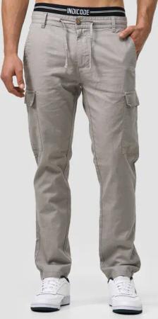 Indicode Leinenhose Leonardo mit aufgesetzten Taschen