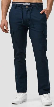 Indicode Leinenhose Leonardo mit aufgesetzten Taschen