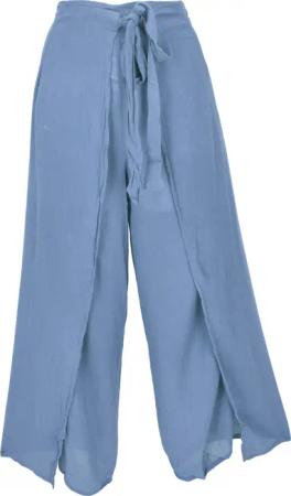 Guru-Shop Relaxhose Boho Wickelhose, Palazzohose, langer