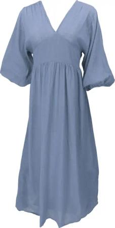 Guru-Shop Midikleid Boho Sommerkleid, luftiges Langarm..