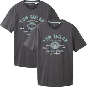 TOM TAILOR T-Shirt Logo 2-er Pack