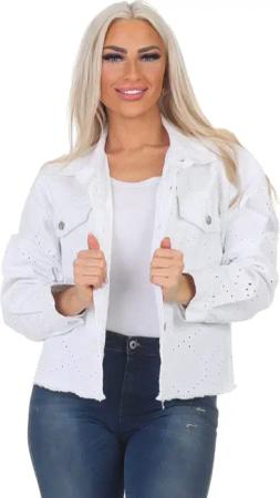 Aurela Damenmode Jeansjacke Damen Sommerjacke Jeanslook