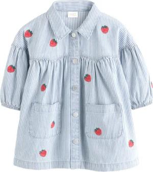 Next Jeanskleid Besticktes Jeansblusenkleid aus 100 %