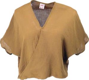 Guru-Shop Longbluse Musselin Boho Bluse, overzise