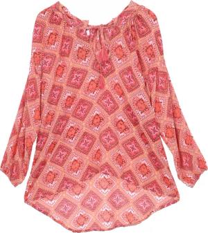 Guru-Shop Longbluse Blusentunika, Langarmbluse, plus size..