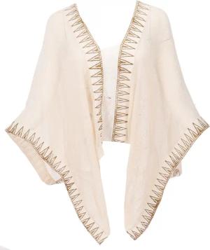 Guru-Shop Langjacke Boho Poncho, alternative oversize